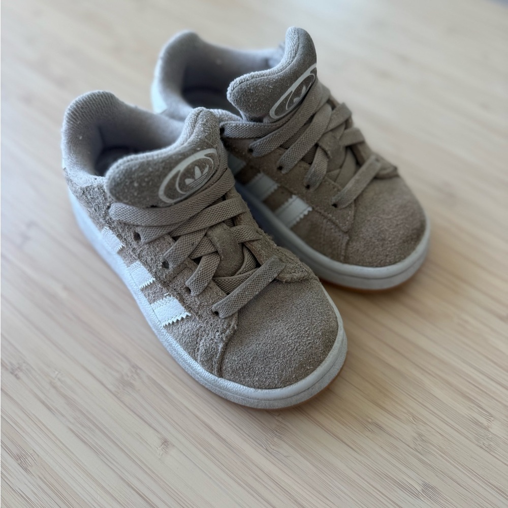 adidas Kids Beige and White Sneakers